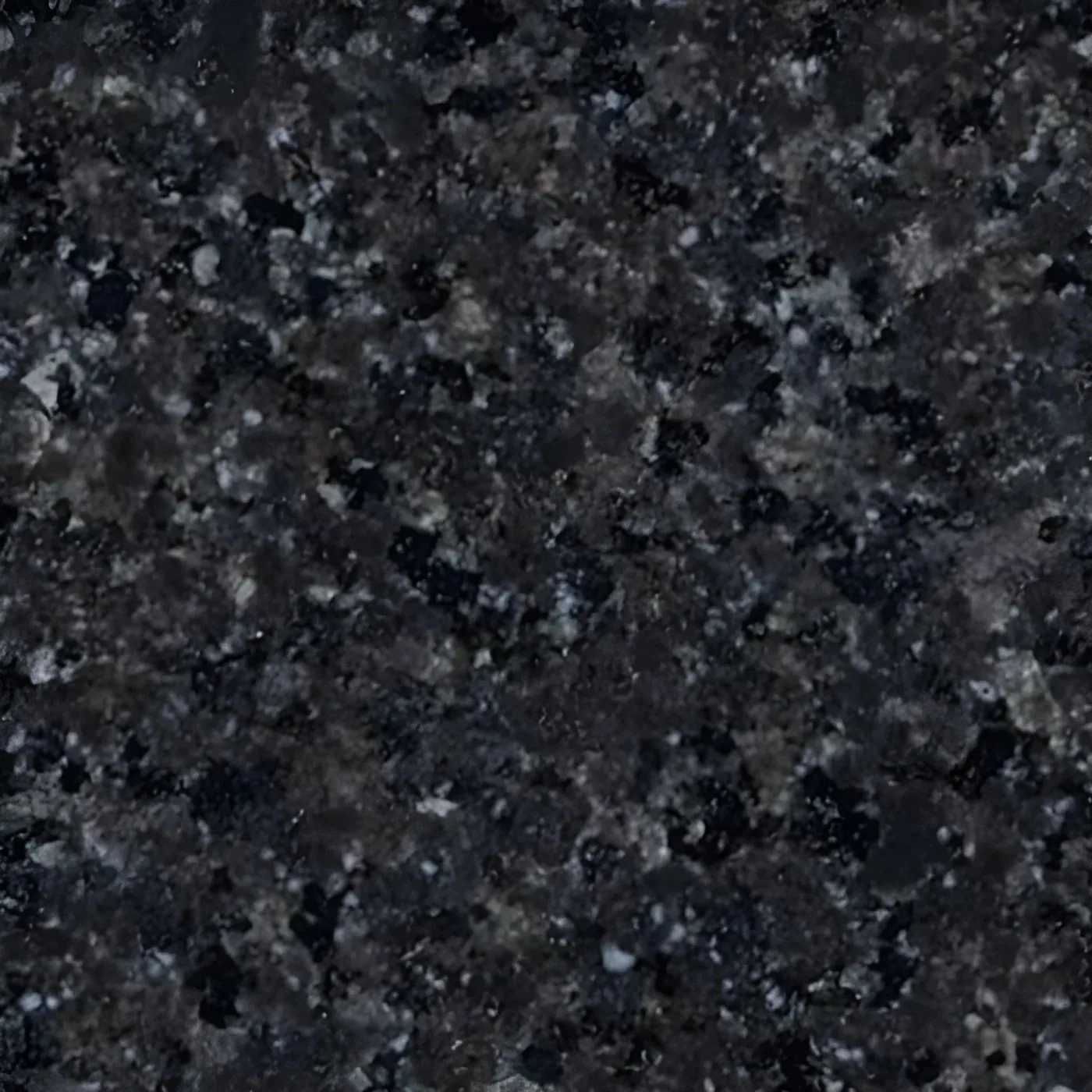 R Black granite